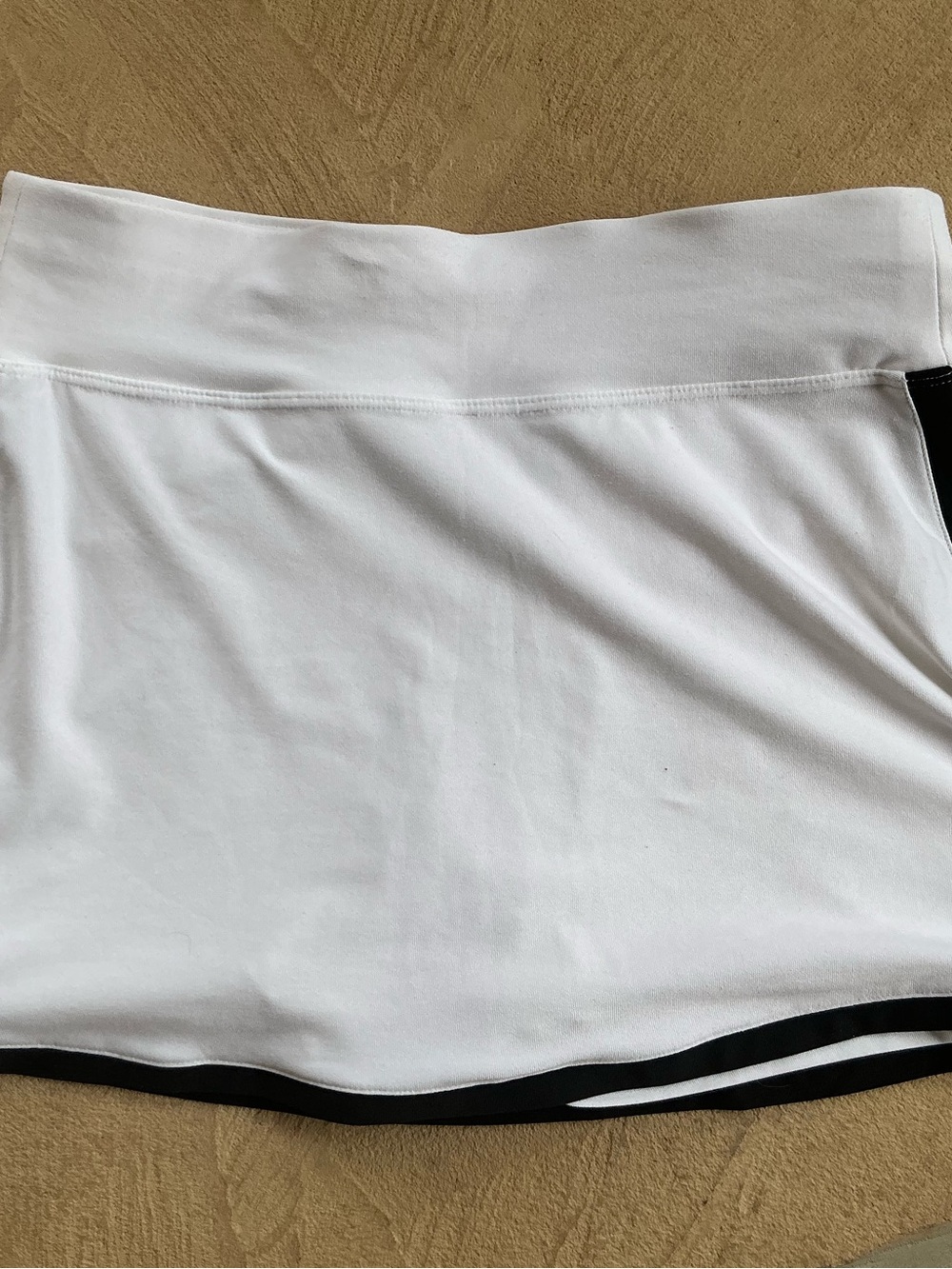 Nike White Athletic Skort with Black Trim